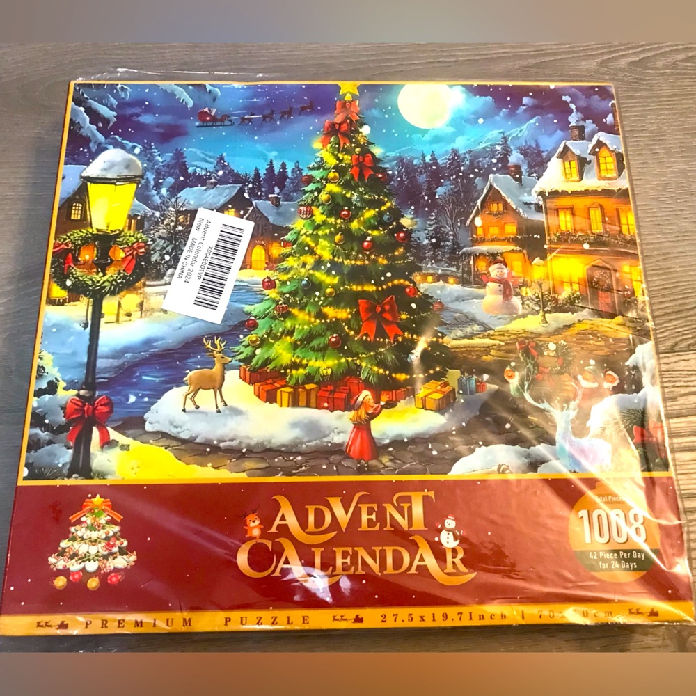 Christmas Advent Calendar 
1008 Piece Christmas Jigsaw Puzzle
24 Days Countdown